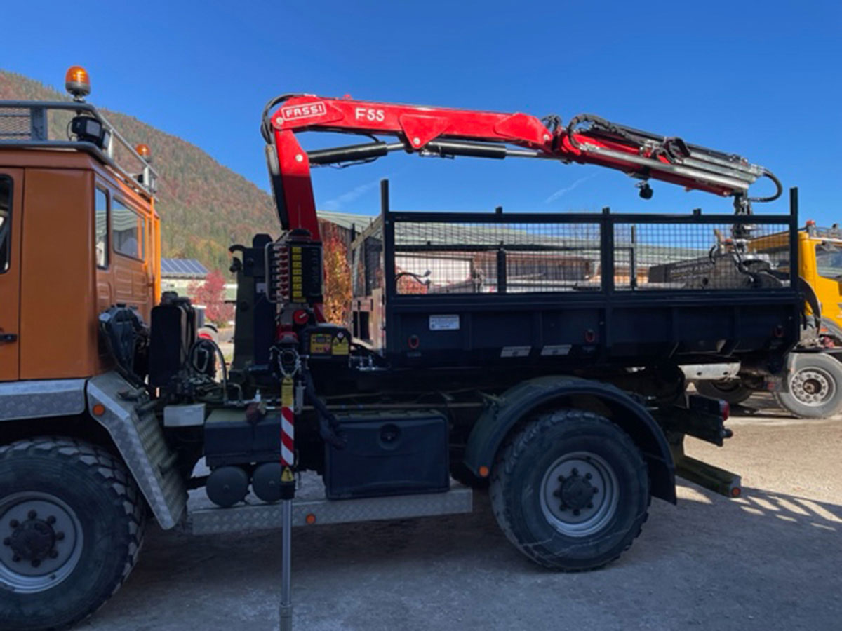 Erster Fassi Kranaufbau aus unseren Händen